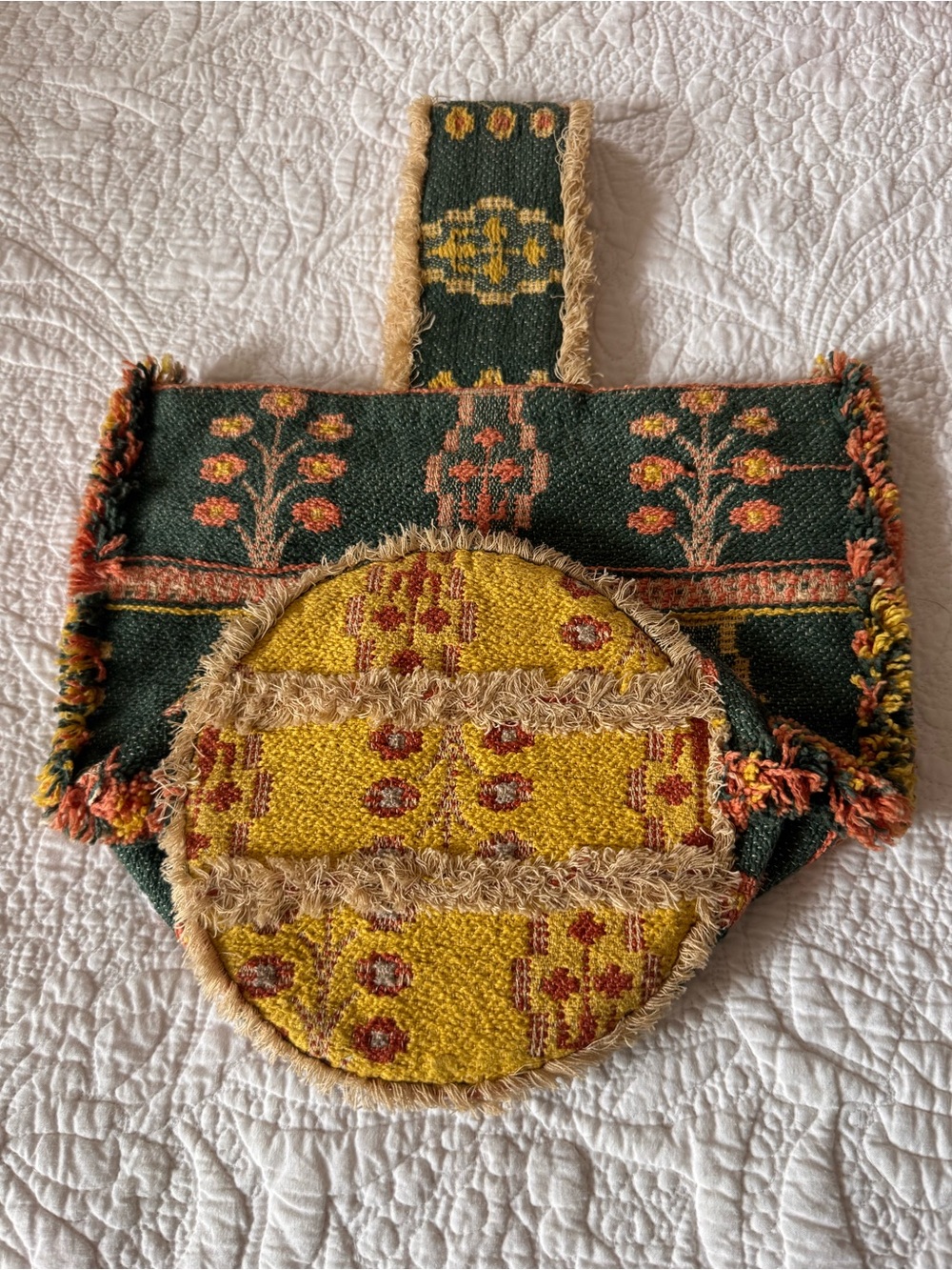 Custom handbag. Designer fabric, new